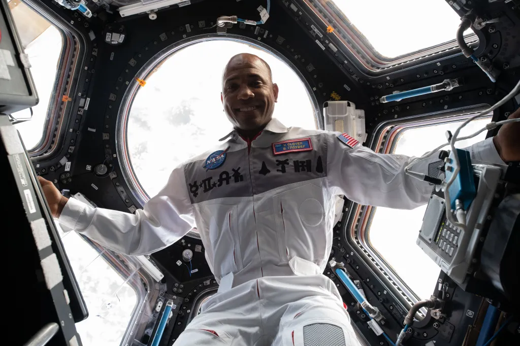 NASA astronaut Victor Glover aboard the International Space Station